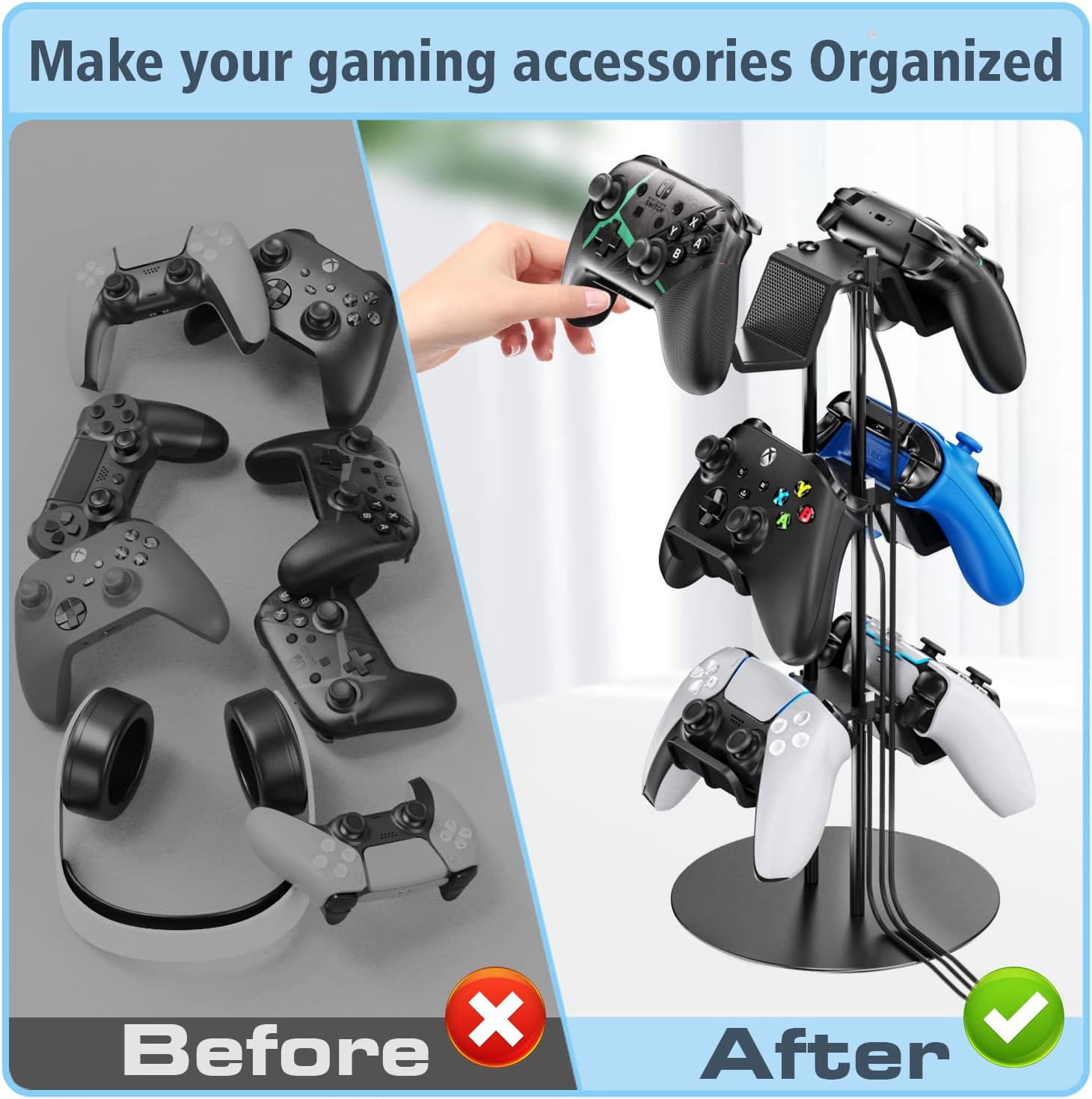 Kytok Multiple Controller & Headset Desk Stand