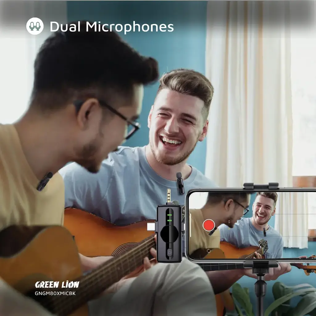 Green Lion GM-80X Microphone 3 in 1 - Black