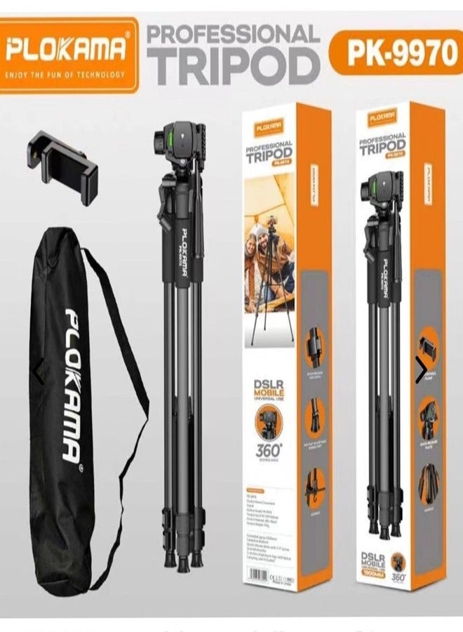 PLOKAMA PK9970 PROFESSIONAL TRIPOD FOR MOBILE & CAMERA 190CM