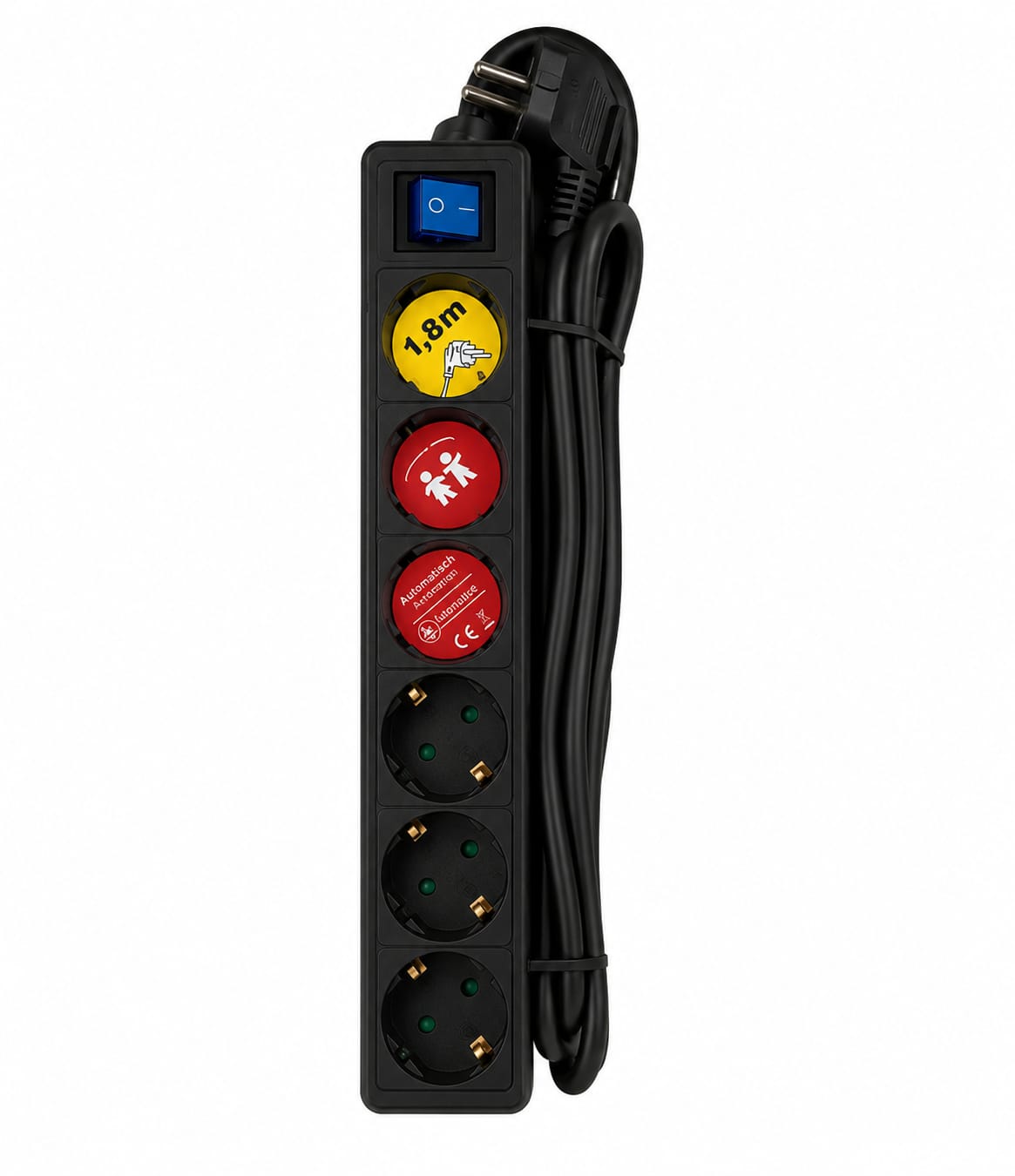 INVO B06S German 6 outlets black