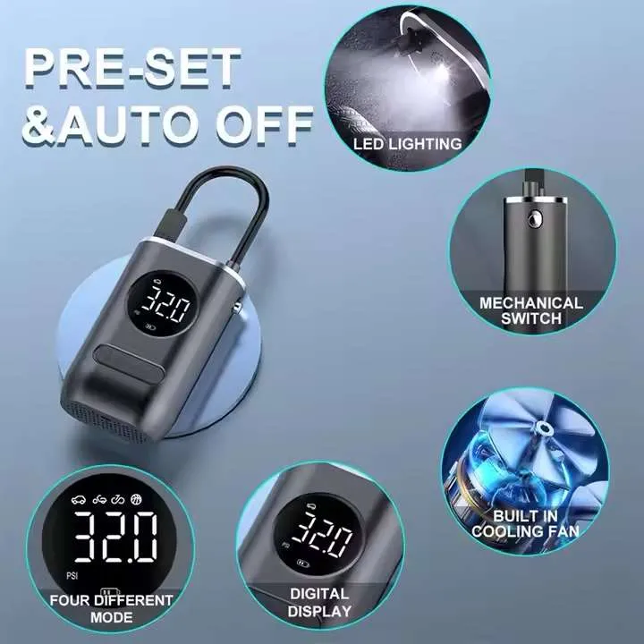 Digital Tire Pump 150PSI Air Compressor