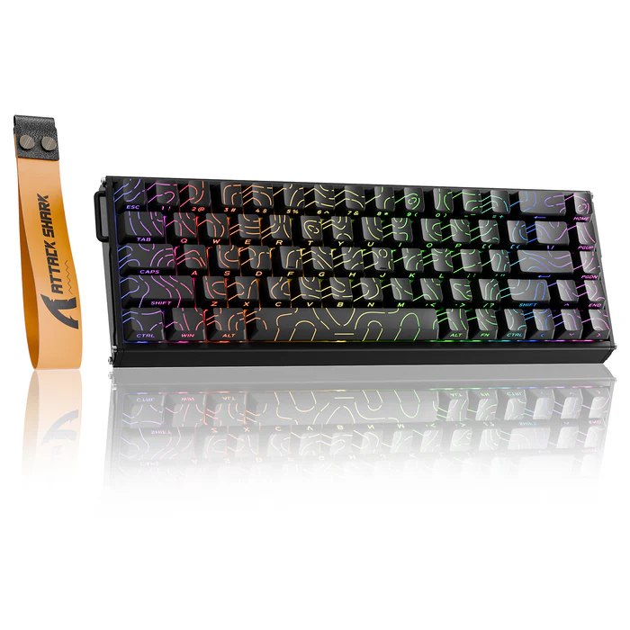 Attack Shark X68MAX HE Wired Magnetic switch mechanical keyboard Black contour line