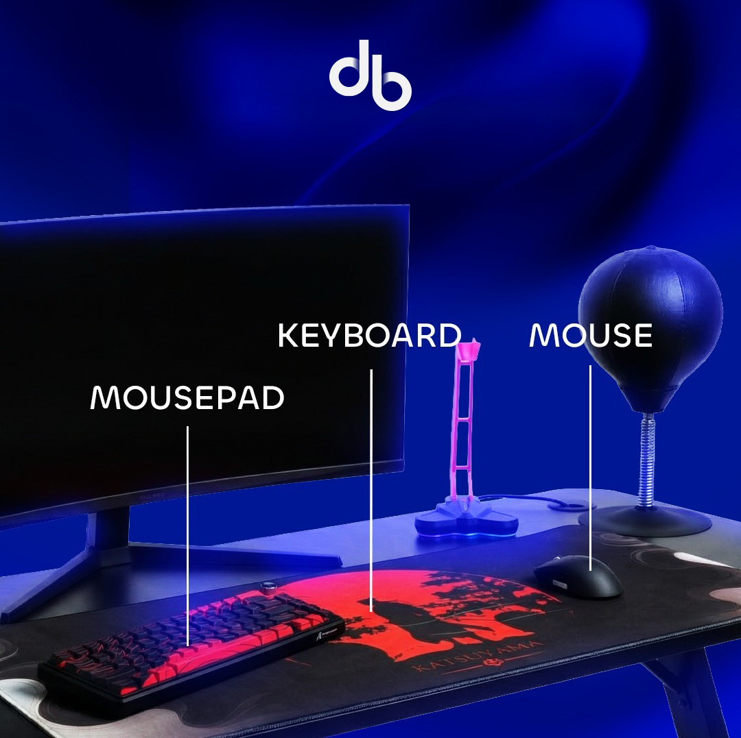 Attack Shark x Fantech Bundle (Keyboard + Mouse + Mousepad) - Black