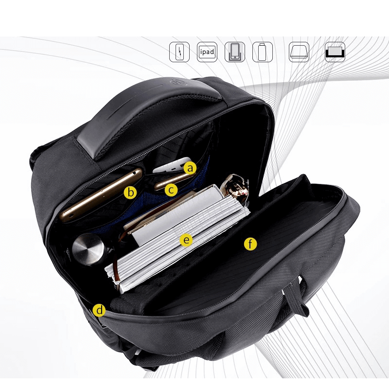 OKADE BACKPACK LAPTOP S006-120C BLACK 15.6"