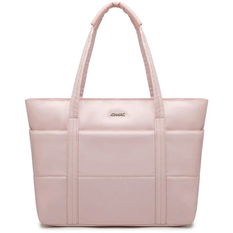 KINMAC Women’s Fashionable Laptop Tote Bag: 360° Shockproof Protection, Waterproof Designer Fabric, and 15.6" Business Organizer