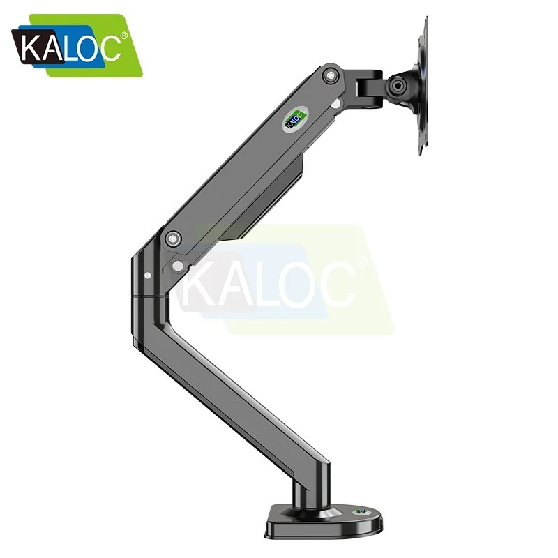 KALOC DS200B Adjustable Single Monitor Arm with Internal Gas Spring technology for Easy Adjustment, for Screens 17 to 32 Inches