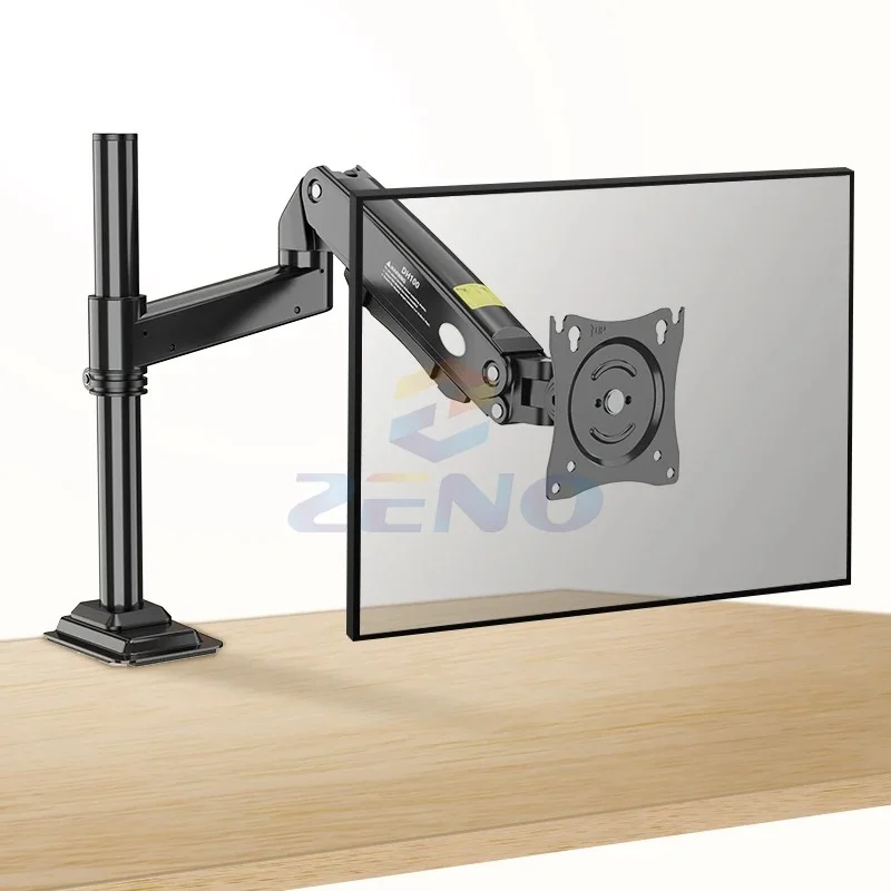 KALOC DH100B Single Monitor Arm with Internal Gas Spring technology for Easy Adjustment, for Screens 17 to 33 Inches