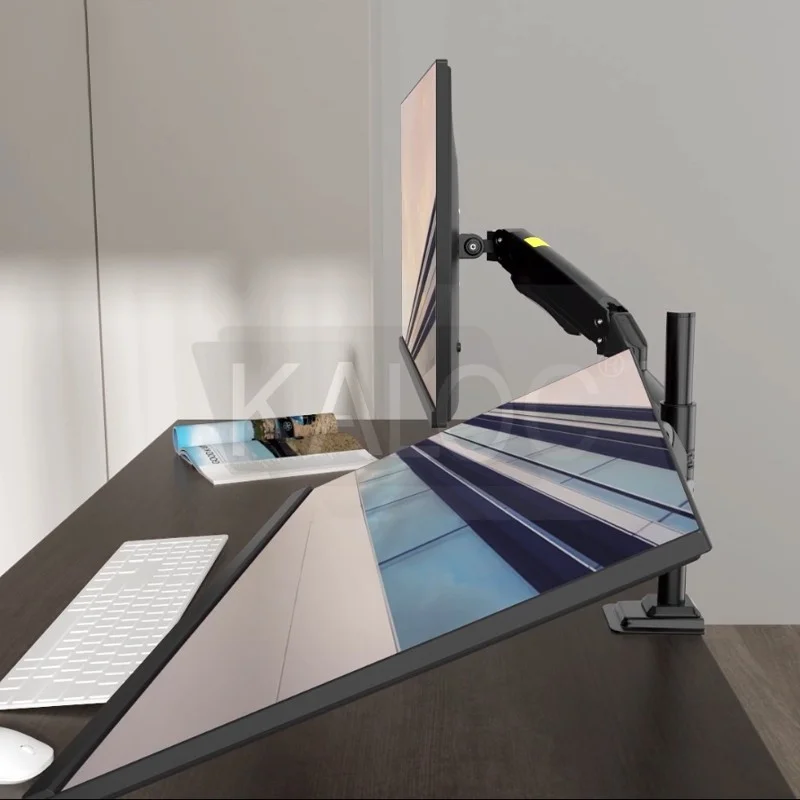 Kaloc DH200 Adjustable Dual Monitor Arm, Gas Spring Technology, Fits Screens 17 to 35 Inches