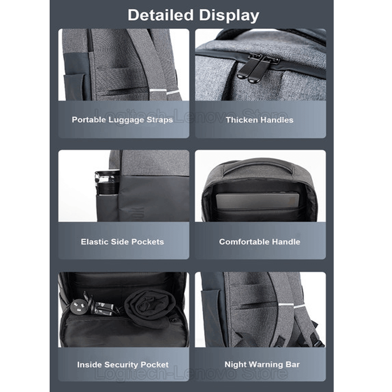 Lenovo Backpack Laptop TB521-B 15.6 Inch Grey