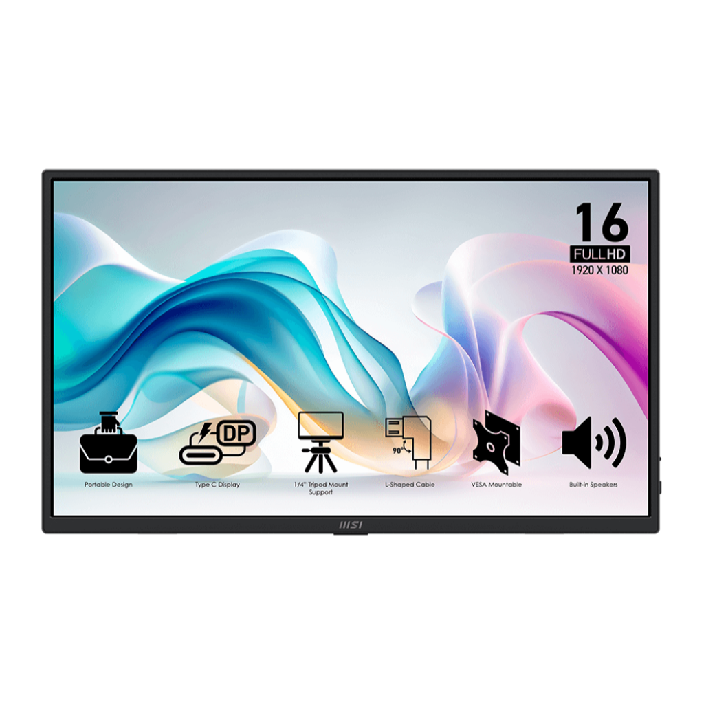MSI PRO MP165 E6 - 15.6” Portable Monitor