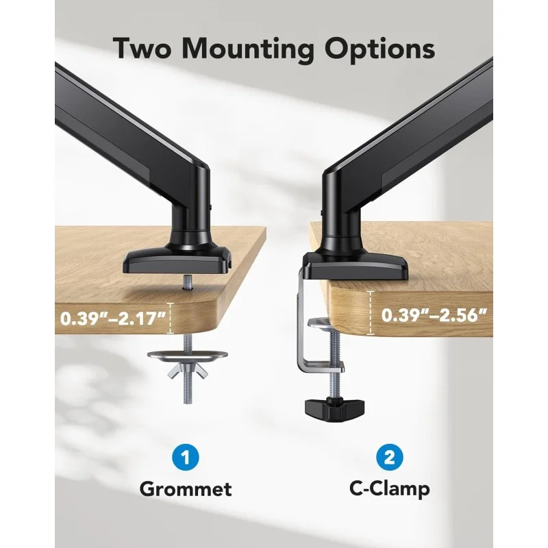 DY-1 Adjustable Single Monitor Arm for Screens 15 to 32 Inches