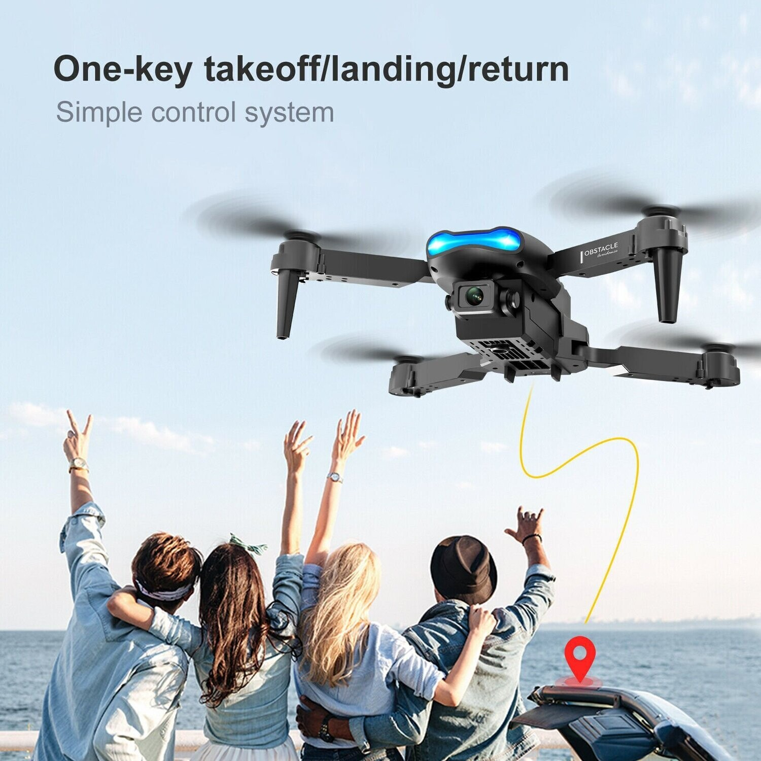 E99 Drone X WiFi 4K HD Dual Camera