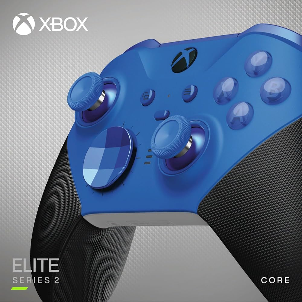 Xbox Elite Series 2 Core Wireless Gaming Controller β Blue Series X|S, One, Windows PC, Android, and iOS