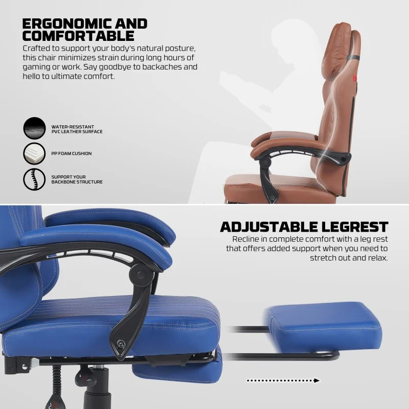 FANTECH GC193 Gaming Chair with Adjustable Leg Rest