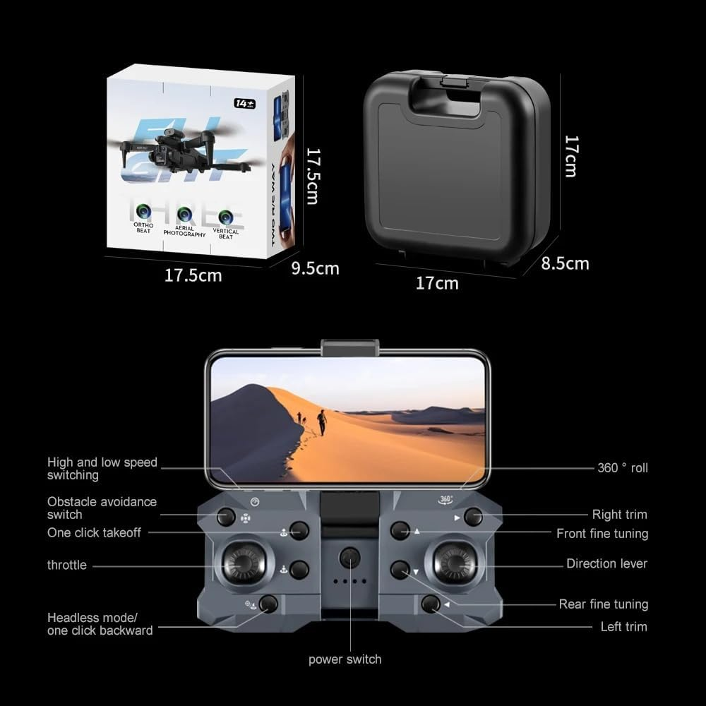 K10 Max Drone 4K High-Definition Three Camera Optical Flow Positioning Professional Aerial Photography Foldable Quadcopter