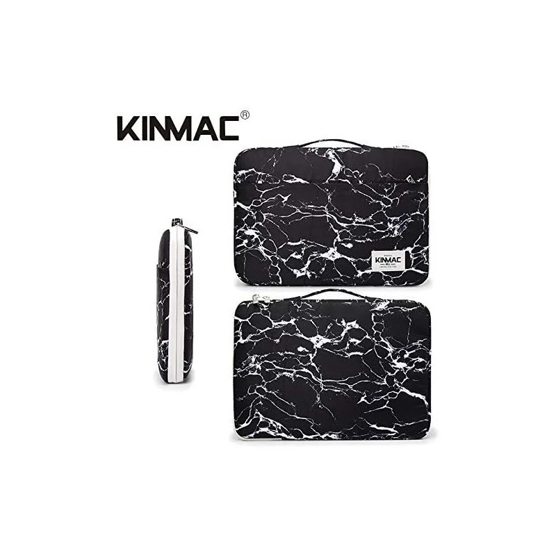 Kinmac Vertical Design Sleeve KMS401-442 Black Marble, Full Protection & Water-resistant