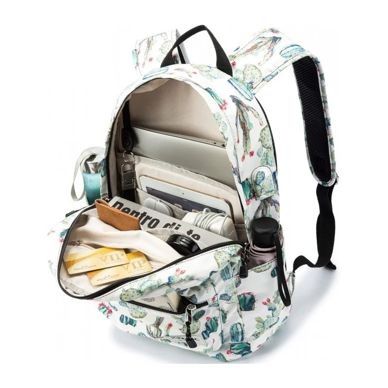 Kinmac Backpack KMB441 Cactus, Fashion Design, High Quality, Soft Interior Lining & Water-resistant