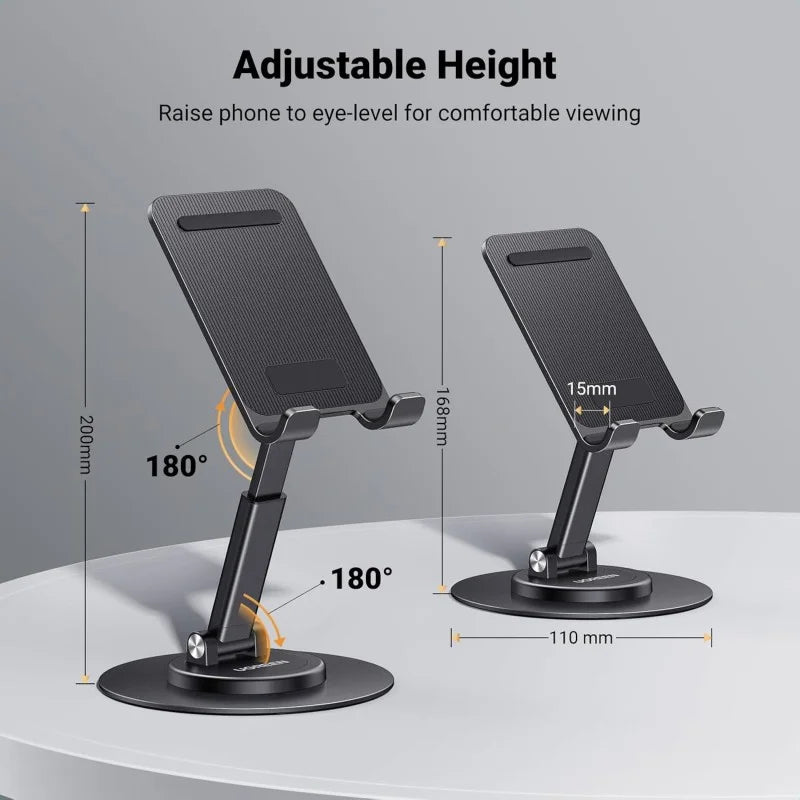 UGREEN Desktop Stand Support Phone and Tablet With a 360-degree rotating base