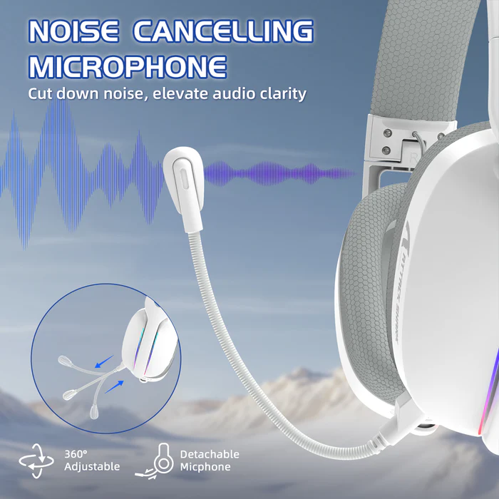 Attack Shark L90 Foldable RGB Ultra-Light Tri-Mode Gaming Headset Black