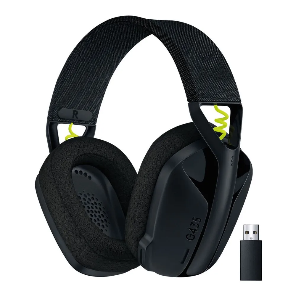 Logitech G G435 Wireless Gaming Headset (Black / Yellow)