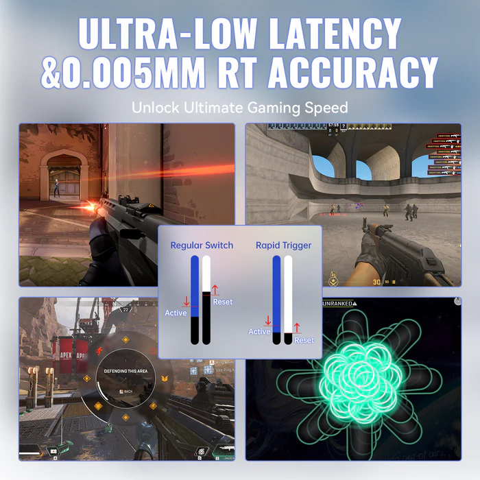 Attack Shark X68MAX HE Wired Magnetic switch mechanical keyboard Star White