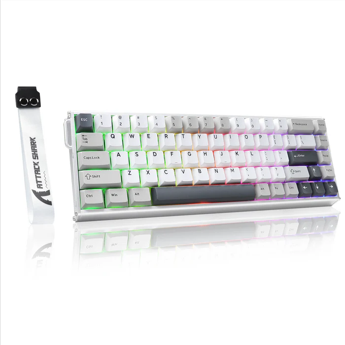 Attack Shark X68MAX HE Wired Magnetic switch mechanical keyboard Star White