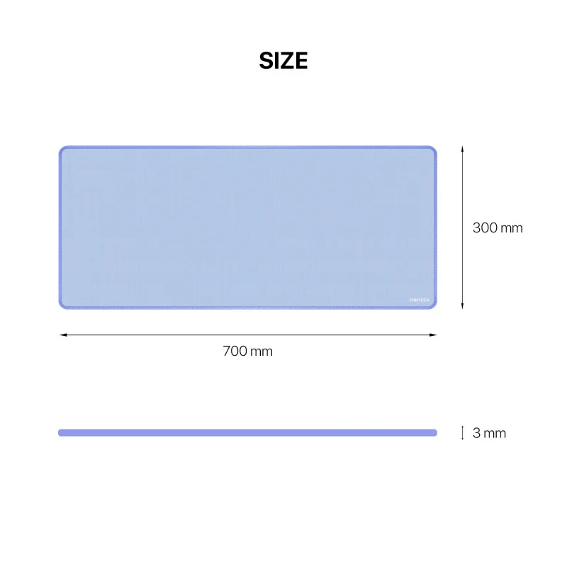 FANTECH MP70 BASIC DESKAMT MOUSE PAD Large Size: 70cmx30cmx0.3cm