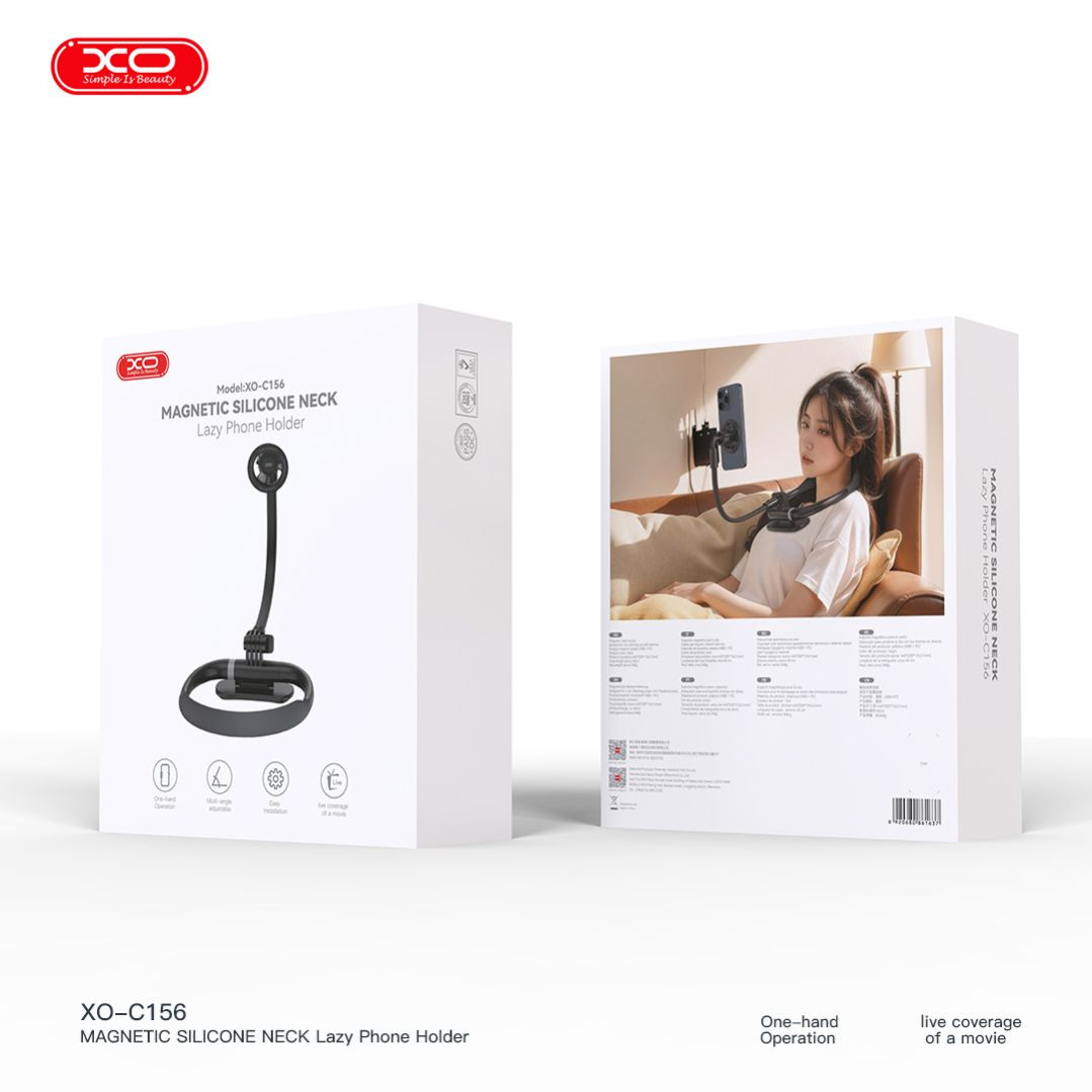 XO - C156 Magnetic Silicone Neck Lazy Phone Holder