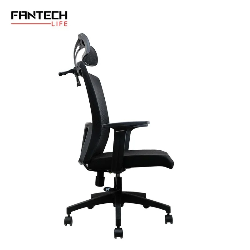 Fantech OC-A258: Ergonomic & Heavy-Duty Office Chair with Lumbar Support, Adjustable Headrest & Built-in Jacket Holder