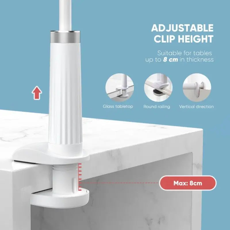 UGREEN Phone Holder Support Phone and Tablet Up to 7.2 Inch, with 90CM Flexible Long Arm, Stable Design