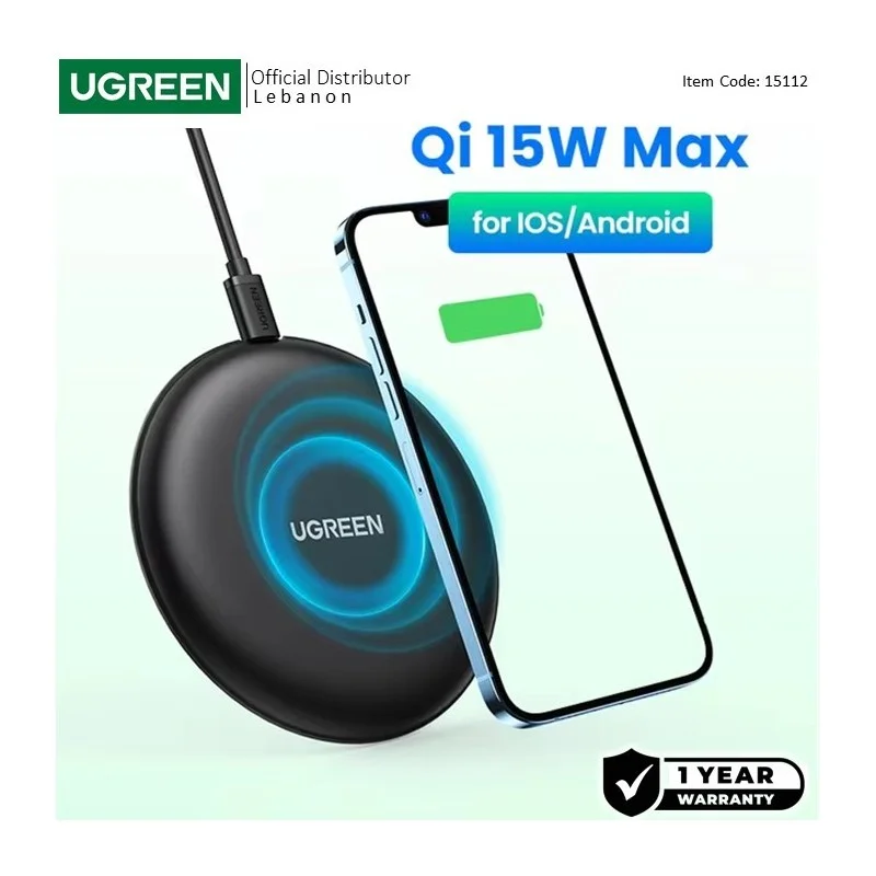 UGREEN 15W Fast Wireless Charging Pad
