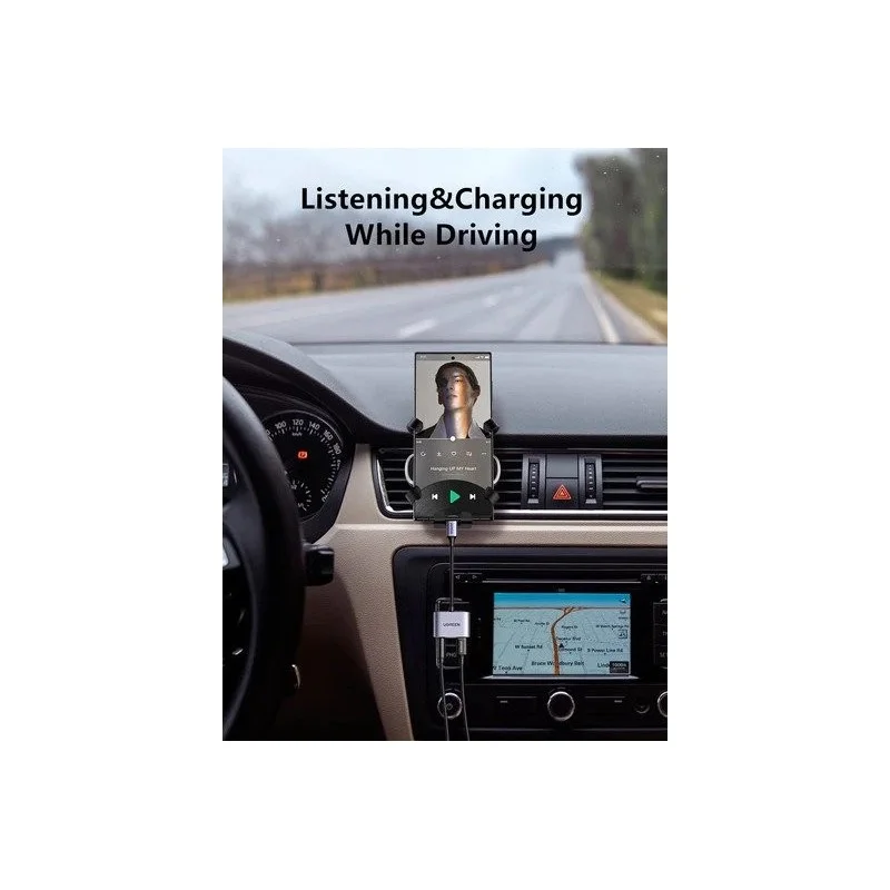 UGREEN 2-in-1 USB C to 3.5mm Headphone & USB-C Charging Port - CM231 60164