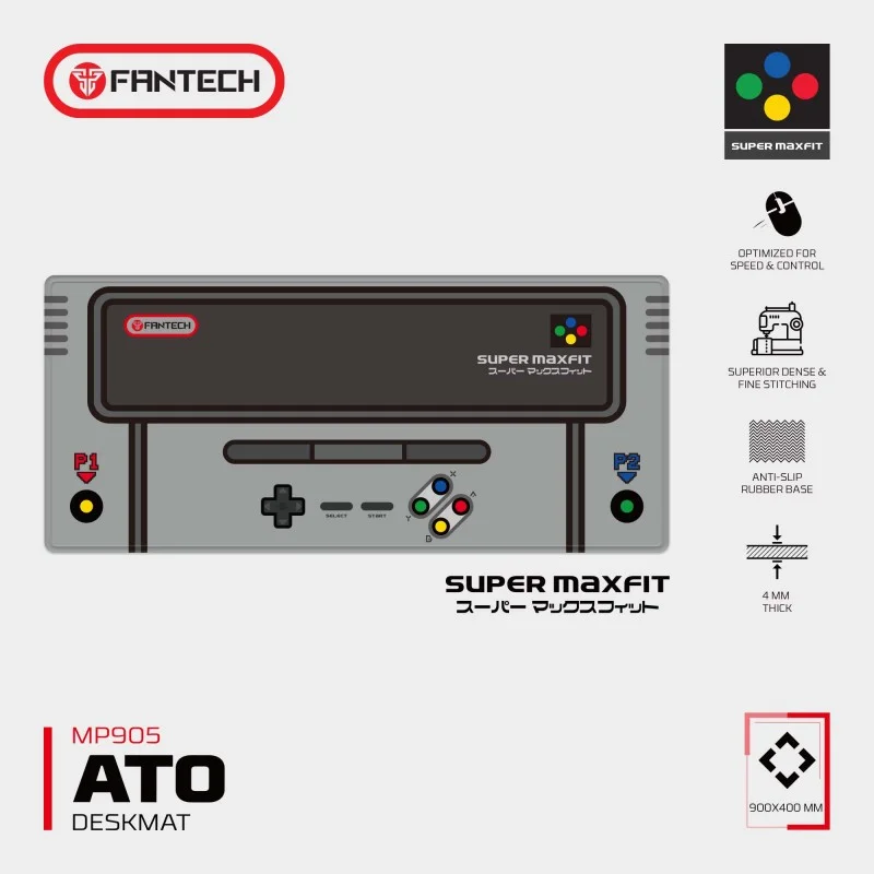 Fantech MP905 SUPER MAXFIT GRAY, Gaming and Office Mousepad, XX-Large Size: 90cmx40cmx0.4cm