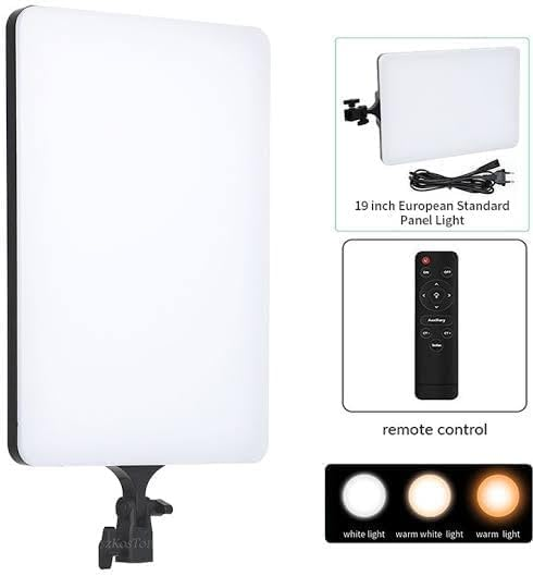 LED Video Professional Photography Fill Light 3 Lighting Modes Kit | RL 19 RL19 | Without Stand with Remote | Ringlight | Studio Lights for YouTube, Game Streaming MakeUp Artist, Social Media