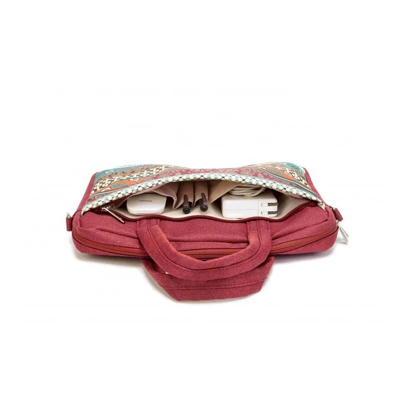 Kinmac Business Laptop Bag KMC425-25 Red Bohemian, Durable and Water-resistant