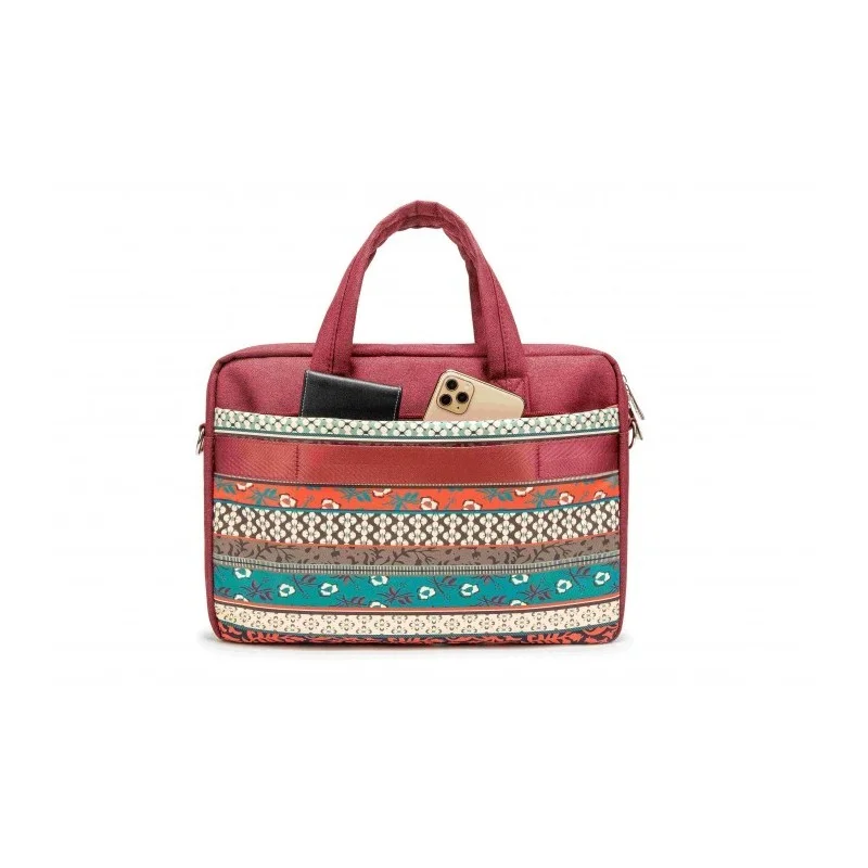 Kinmac Business Laptop Bag KMC425-25 Red Bohemian, Durable and Water-resistant