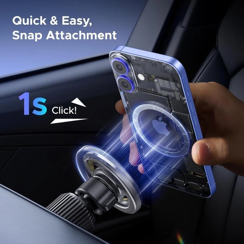 UGREEN MagSafe Car Mount with Heavy-Duty Magnet - 2500g Holding Force, 360Β° Adjustable, Easy Installation