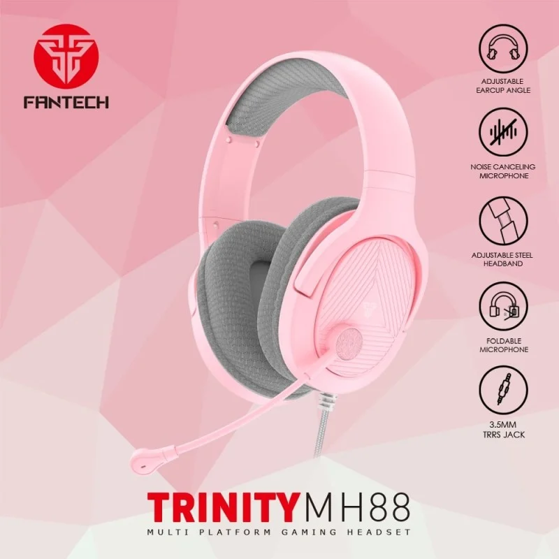 Fantech MH88 TRINITY Gaming Headset, Comfortable Fit, Multiplatform Compatibility
