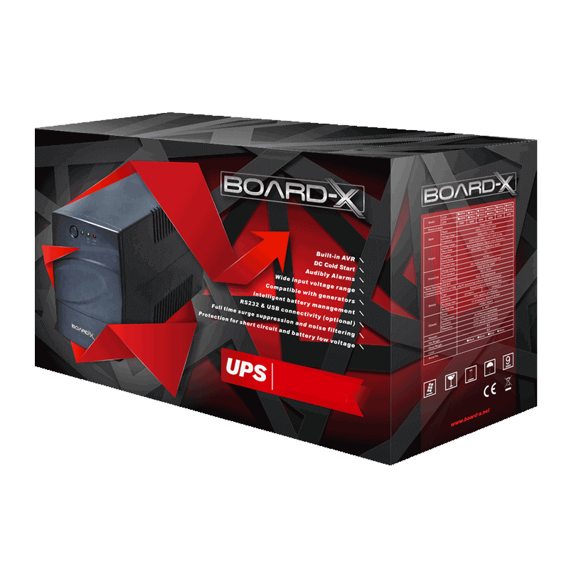 Board-X Ups Offline 1500Va 600W Internal Battery 2X 12V/7Ah