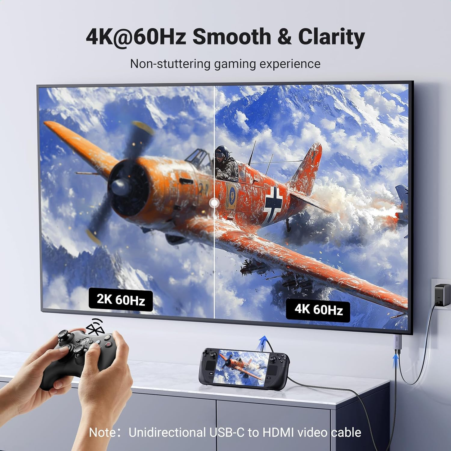 UGREEN 2 Meter 4K Type-C to HDMI with PD Port Cable