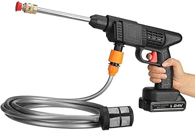 Car Washing Machine Car Washing Artifact Household Cleaning Portable Wireless High-Pressure Water Gun Garden Watering Water Gun With 2x 48V Battery