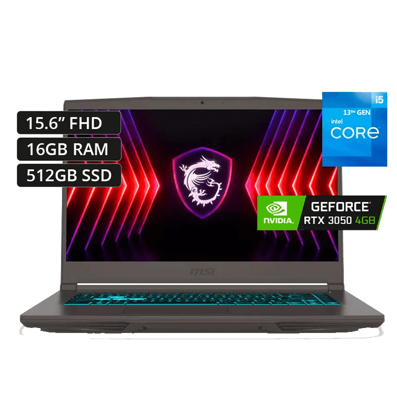 Msi Laptop Thin 15 B13uc-1000us Intel Core i5 13420H 16Gb Memory 512GB Nvme Geforce RTX3050 4Gb 15.6 144hz WIN 11 9S716R8313238