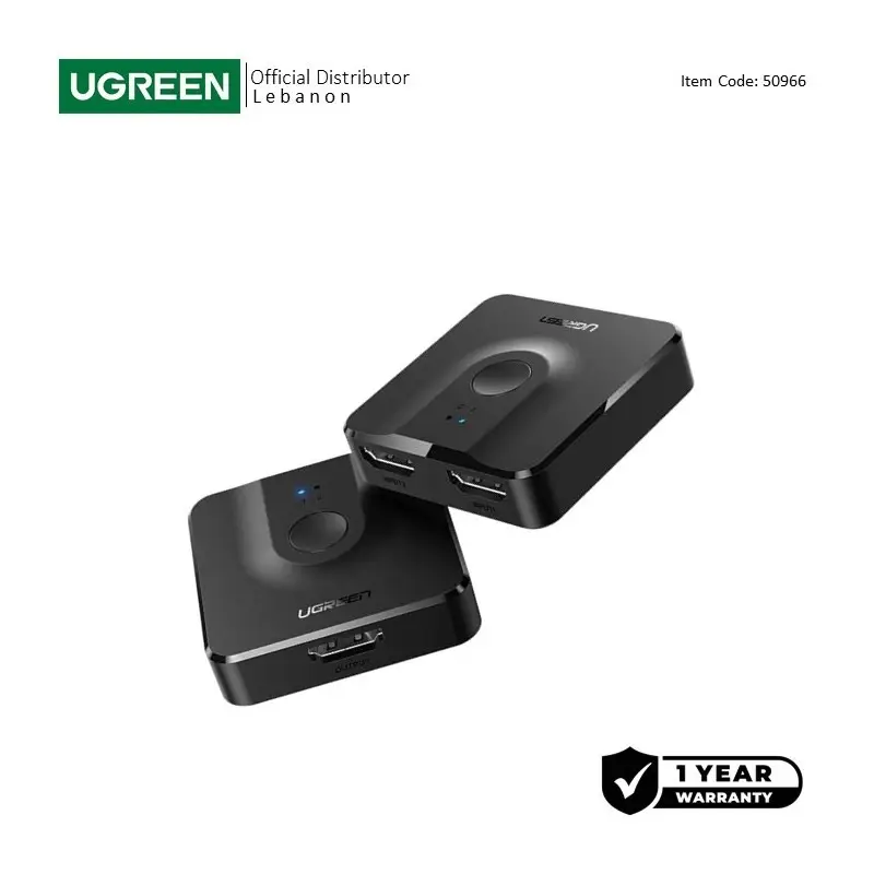 UGREEN 4K HDMI Bi-Directional HDMI Switch / Splitter
