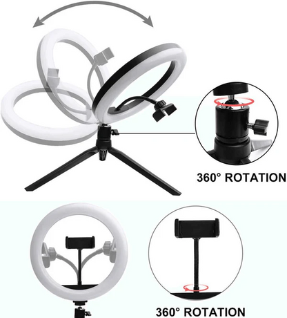 MJ-26 RGB LED Soft Ring Light With Stand-Selfie Light