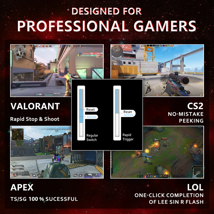 ATTACK SHARK X65 HE Magnetic Switch Rapid Trigger Keyboard