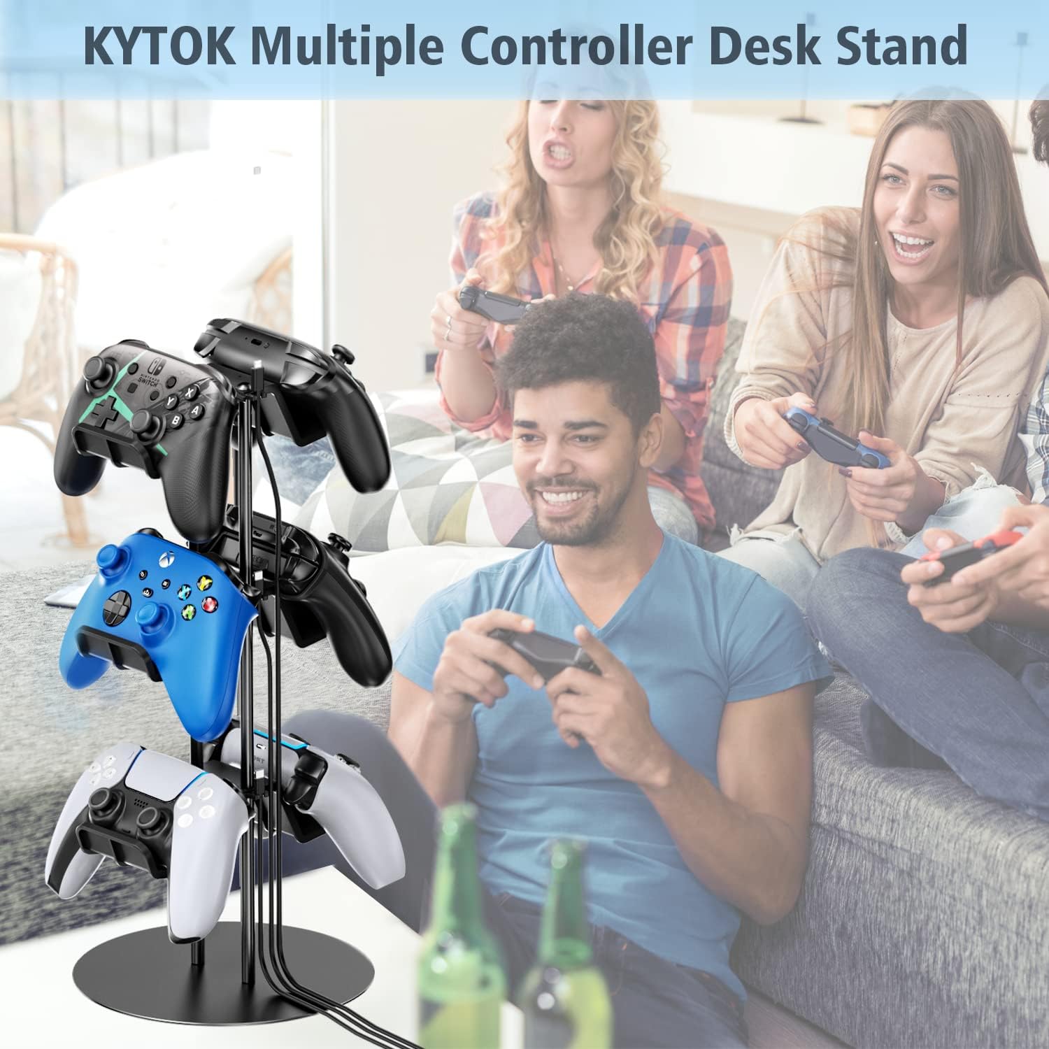 Kytok Multiple Controller & Headset Desk Stand