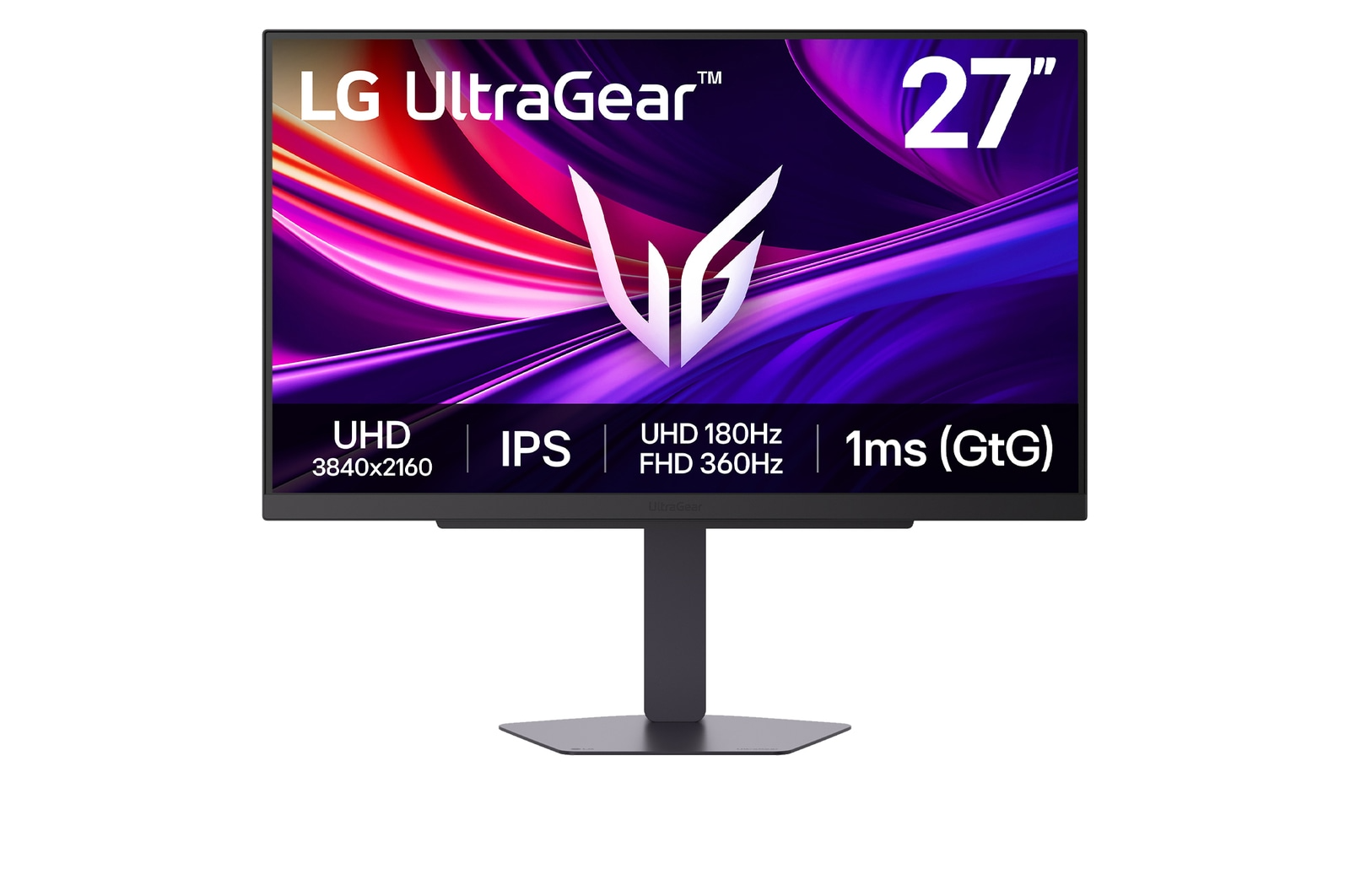 LG 27G810A-B 27″ Ultragear 4K UHD Dual Mode 180Hz/360Hz IPS Gaming Monitor