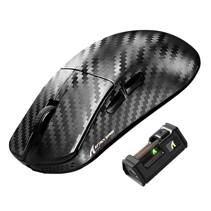 Attack Shark R11 ULTRA Forged Black 49g Carbon Fiber Shell Wireless 8K Gaming Mouse