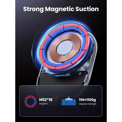 UGREEN 2-in-1 Magnetic Wireless Car Charger – 15W Fast Charging, Dashboard & Air Vent Mount