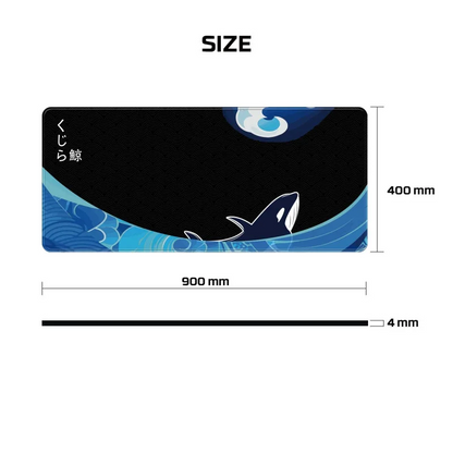 Fantech MP905 SUPER KUJIRA UMI, Gaming and Office Mousepad, XX-Large Size: 90cmx40cmx0.4cm
